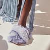 Ariana Bohling Sophie Alpaca Slippers - Lilac/Grey - Thumbnail 2