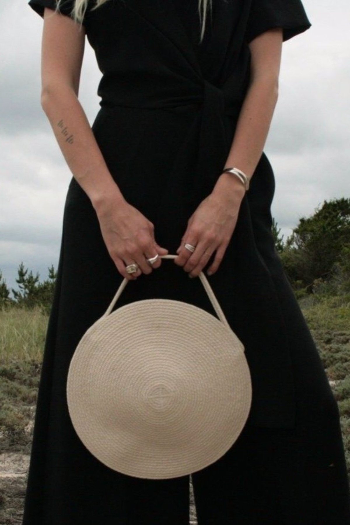 Anne Thomas CATZORANGE Large Circle Bag - White | Garmentory