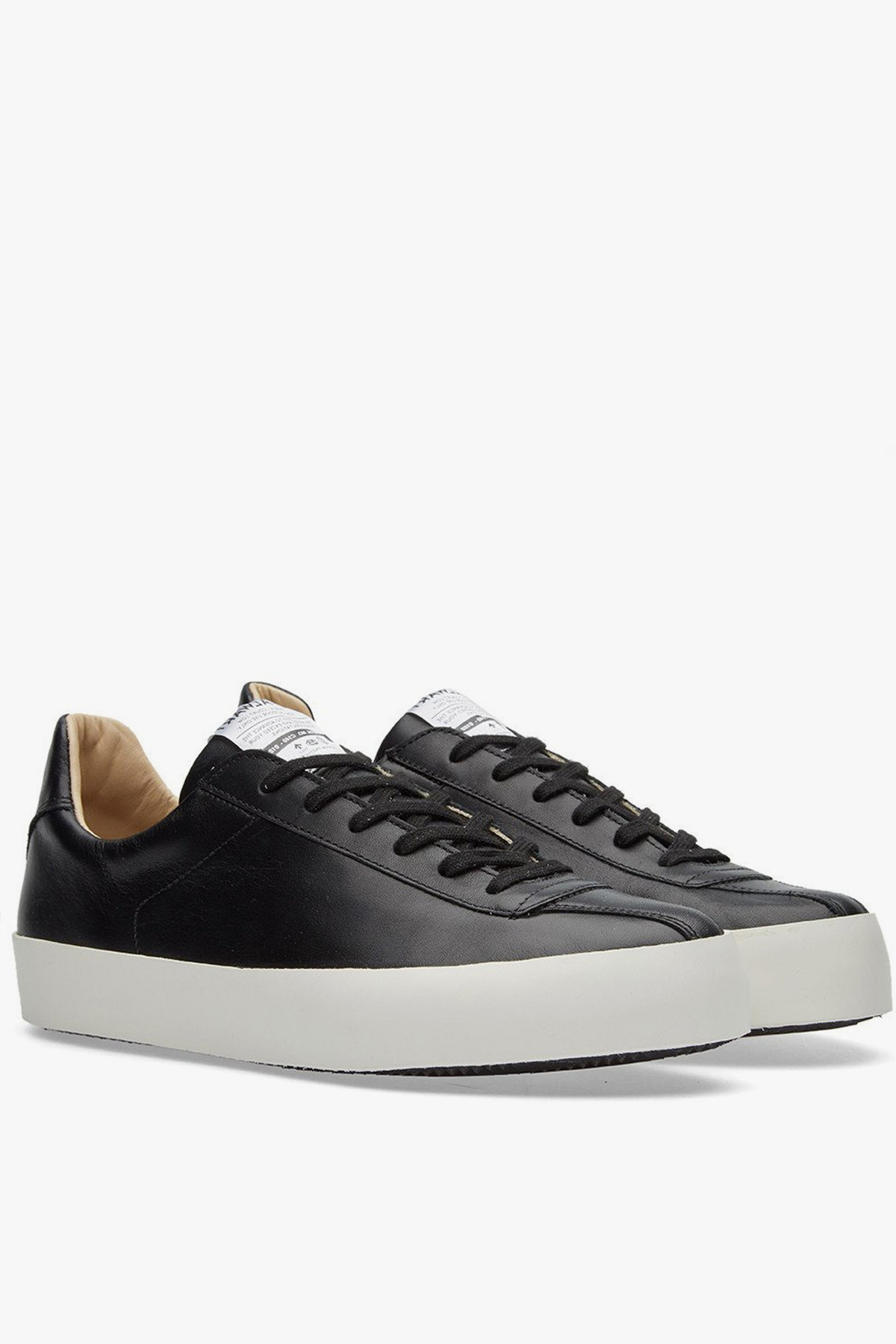 Spalwart Nappa Leather Court Low Sneaker - Black - Image 1 of 2