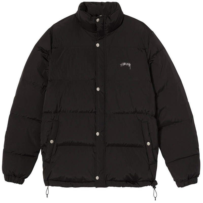 Stüssy ダウンジャケット L 黒 S STUSSY(ステューシー) ダウン