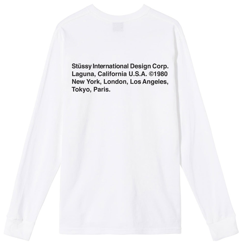 トップス Stussy Tokyo Exclusive L/S Tee White XL Stussy Tokyo Exclusive L/S Tee White XL