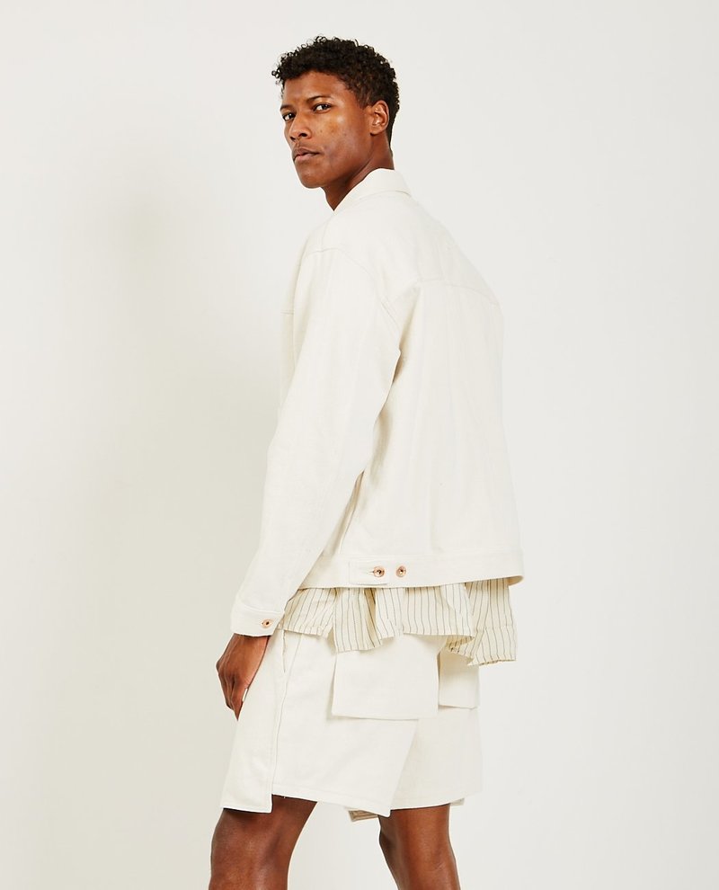 Kuro Loose Denim Big Jacket - Off White | Garmentory