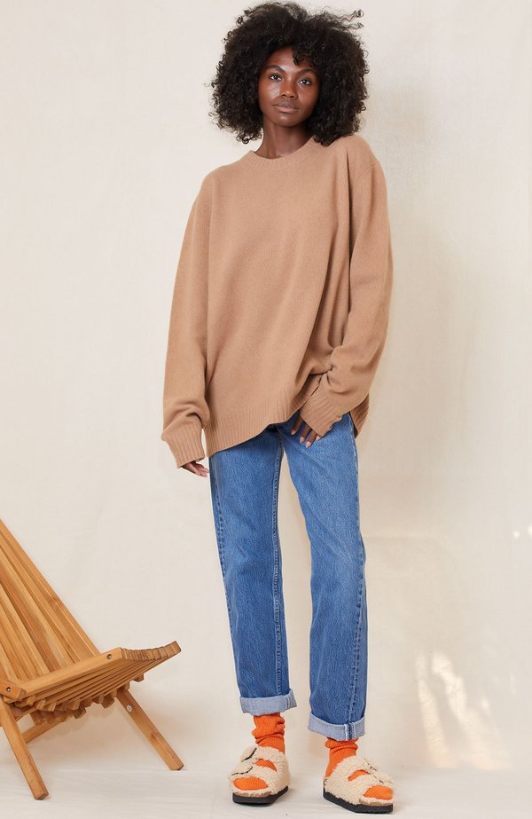 ⭐︎ Ron Herman ニット オーバオール ⭐︎ UNISEX RON HERMAN Oversized Crew Neck Sweater | Garmentory