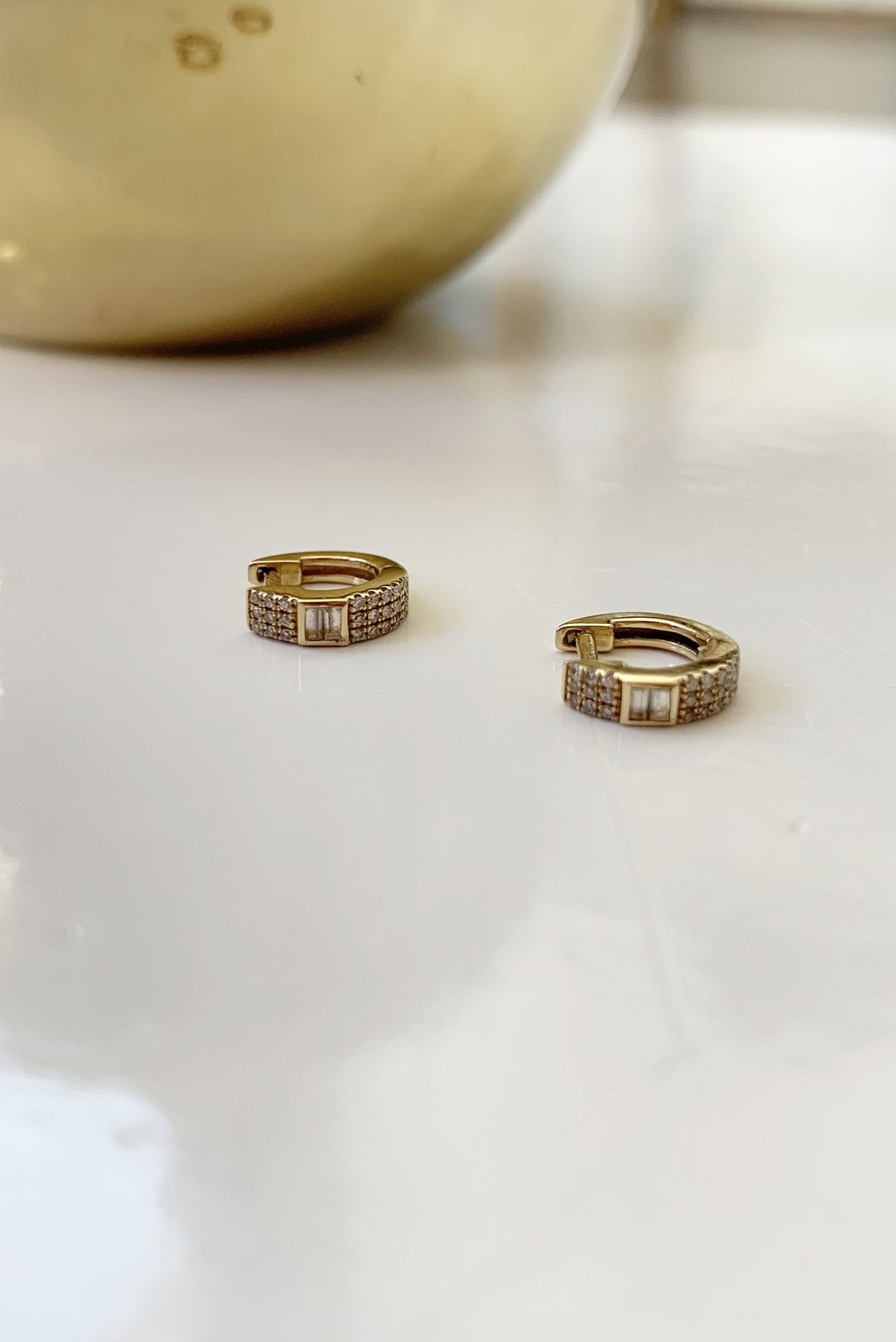 Charme Silkiner Smitten Diamond Earrings - Gold - Image 1 of 3