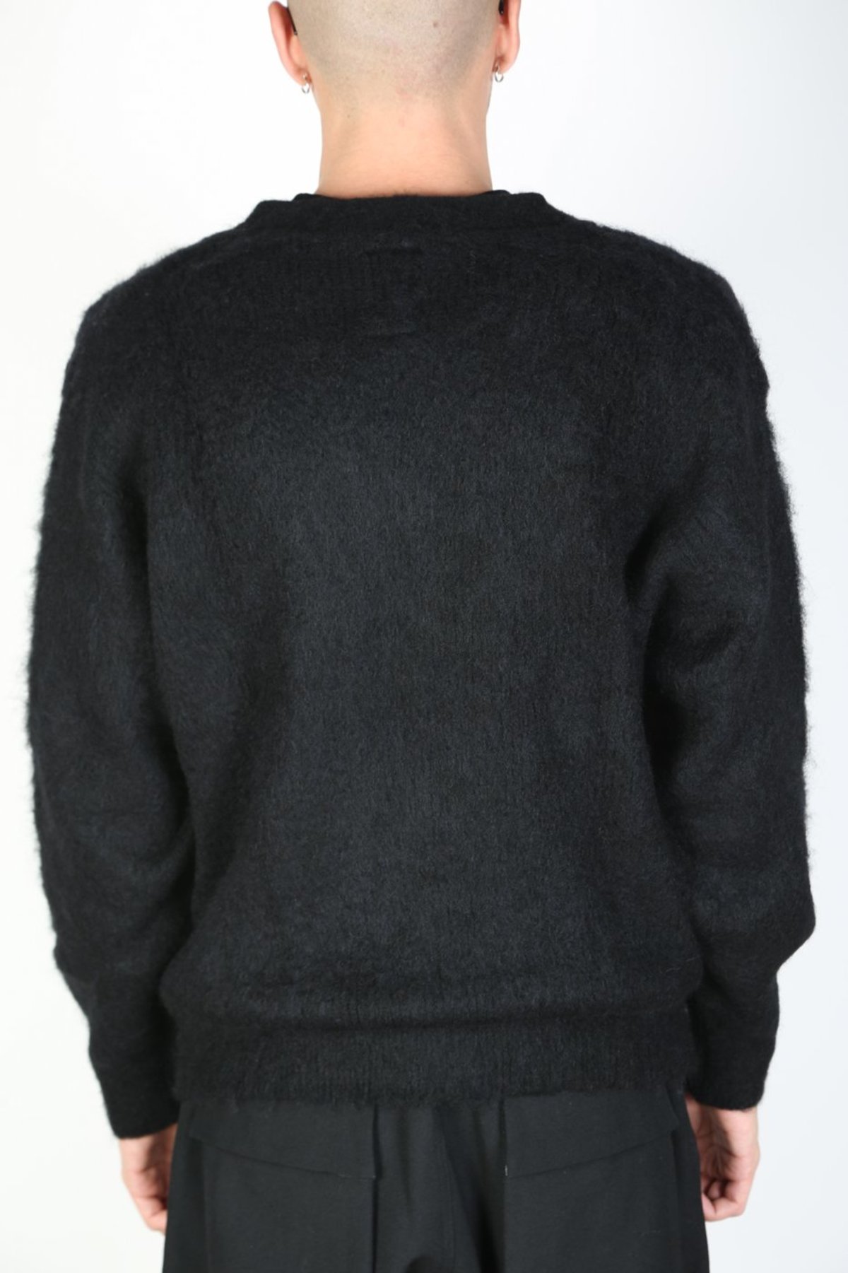 その他 TEN MOHAIR CARDIGAN BLACK S Mohair Cardigan - Black – SCRT