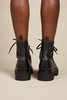 "INTENTIONALLY __________." Swift Lace Up Boot - Black - Thumbnail 5