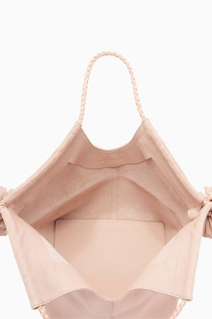 Ulla Johnson Lali Mini Tote with Pom Pom - Natural Ulla Johnson Lali Mini Tote with Pom Pom - Natural