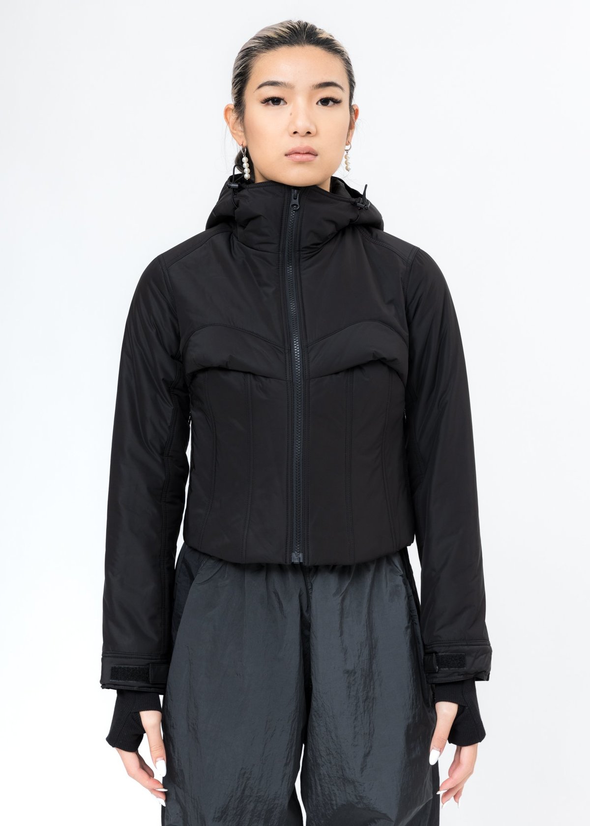 Hyein Seo Quill Padded Jacket - Black | Garmentory