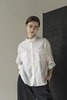 UNISEX K M by L A N G E JAPANESE COLLAR SHIRT - WHITE - Thumbnail 2