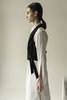K M by L A N G E CROPPED GILET - BLACK - Thumbnail 5