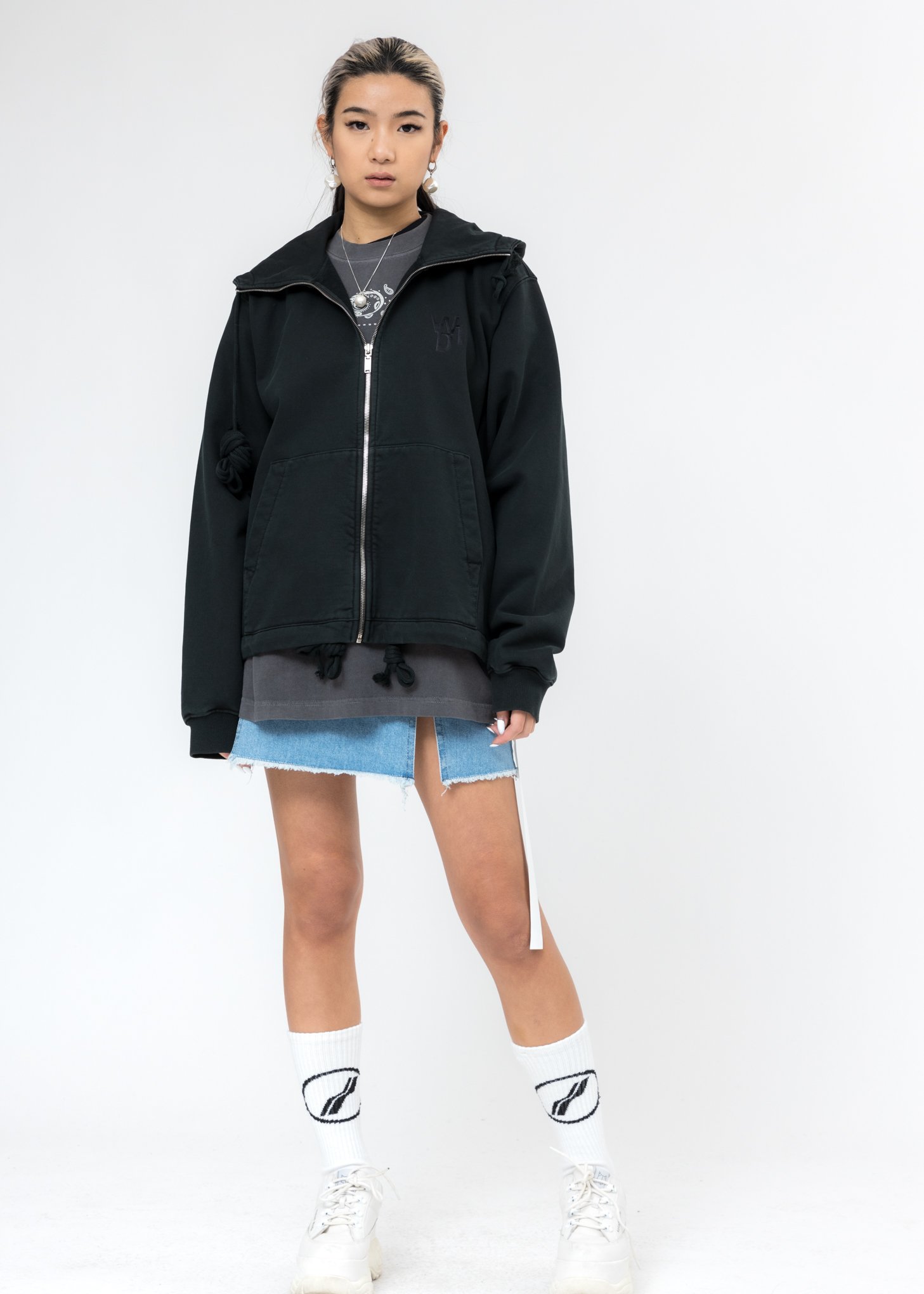 teddy zip up hoodie