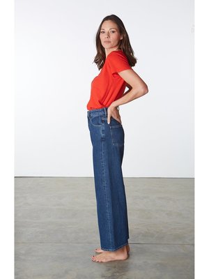 People Tree Ariel Wide Leg Jeans - blue 