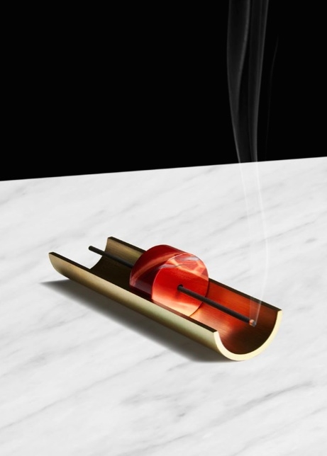 Cinnamon Projects Circa Brass + Mineral Incense Burner Cinnamon Projects Circa Brass + Mineral Incense Burner