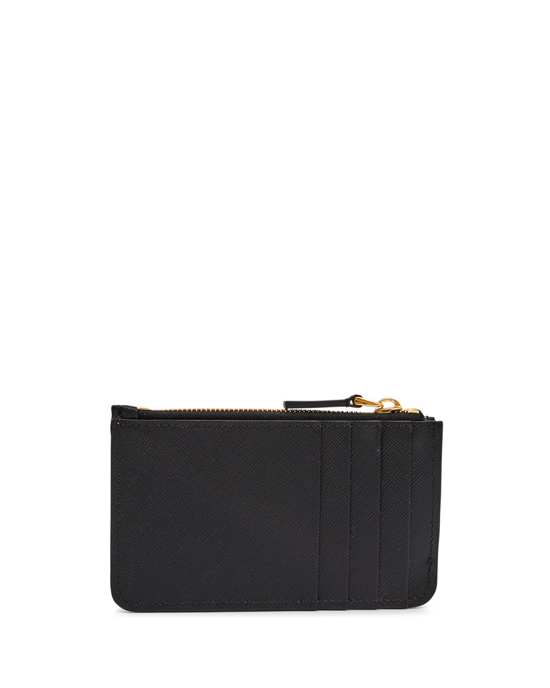 ◇MARNI◇ Leather Zipper Card Holder Black PFMO0111U5P803500 Black leather card case | Marni