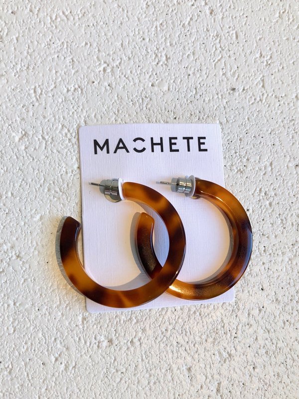 Machete Midi Hoops - Amber Machete Midi Hoops - Amber