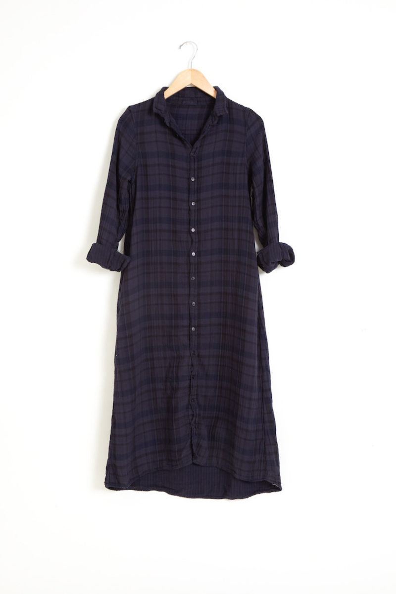 chinese dress ladies Mid Town Dress in Flannel – Heart's Desire Clothing main image 0
