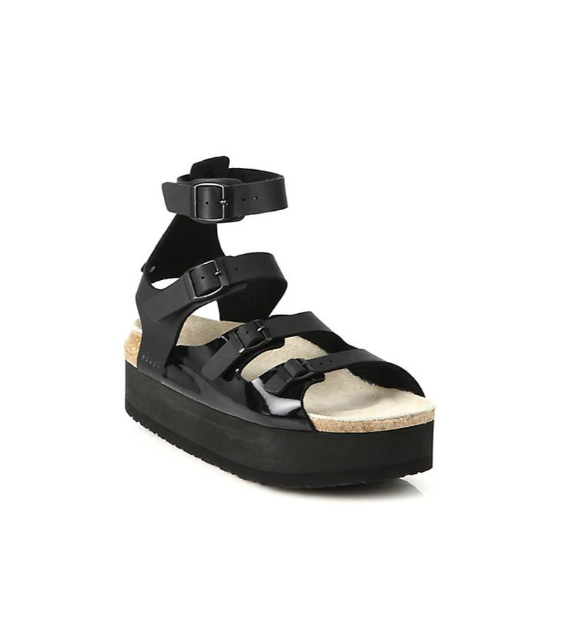 sacai platform sandals