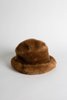 WOLF & GYPSY VINTAGE Faux Fur Handmade Hat - Brown  - Thumbnail 2