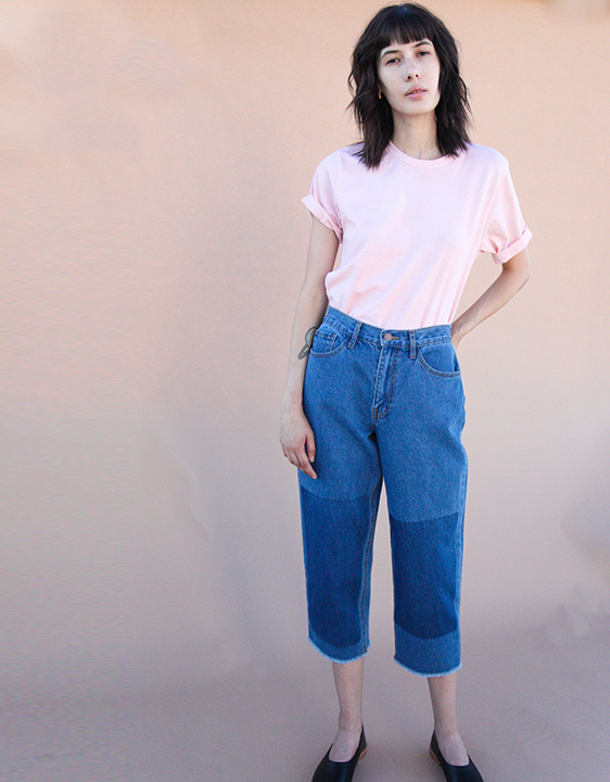 ACHRO Relaxed Crop Contrast Denim ACHRO Relaxed Crop Contrast Denim