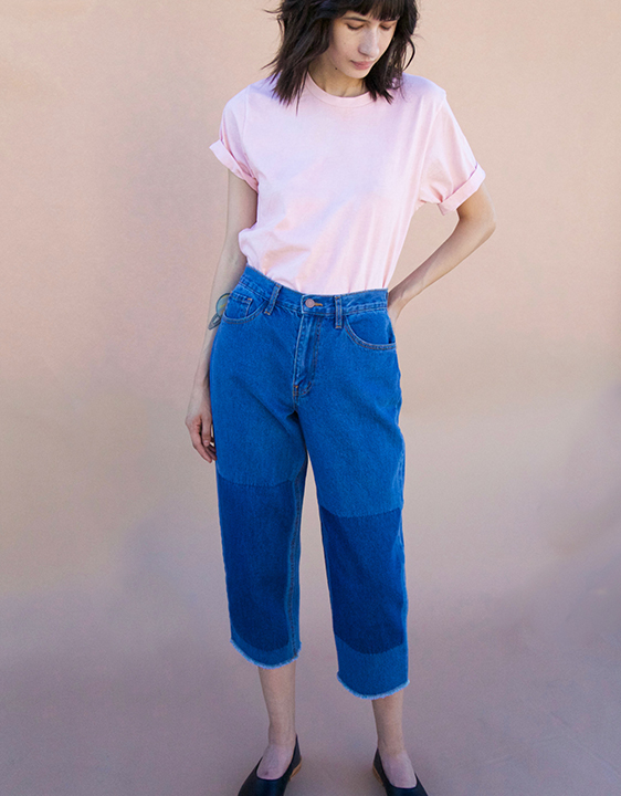 ACHRO Relaxed Crop Contrast Denim ACHRO Relaxed Crop Contrast Denim