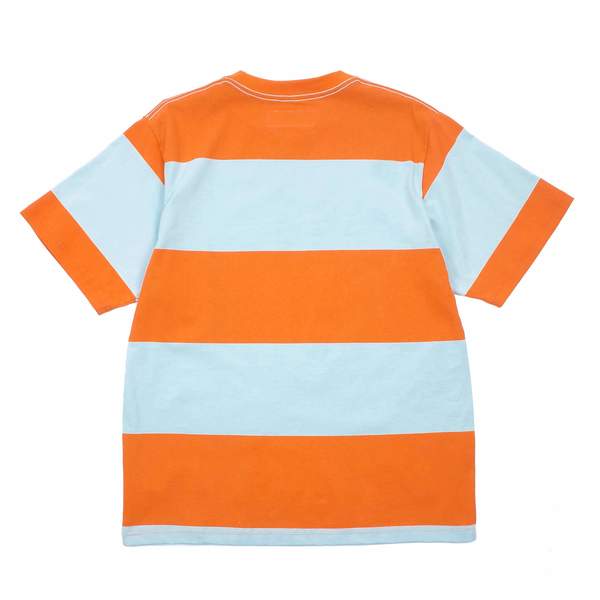 Noon Goons BIG STRIPE T-SHIRT - ORANGE/BABY BLUE Noon Goons BIG STRIPE T-SHIRT - ORANGE/BABY BLUE