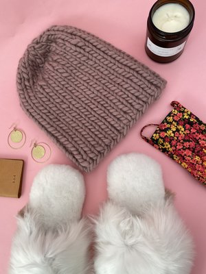 Ariana Bohling Peruvian Highland Wool Beanie - Mauve Ariana Bohling Peruvian Highland Wool Beanie - Mauve