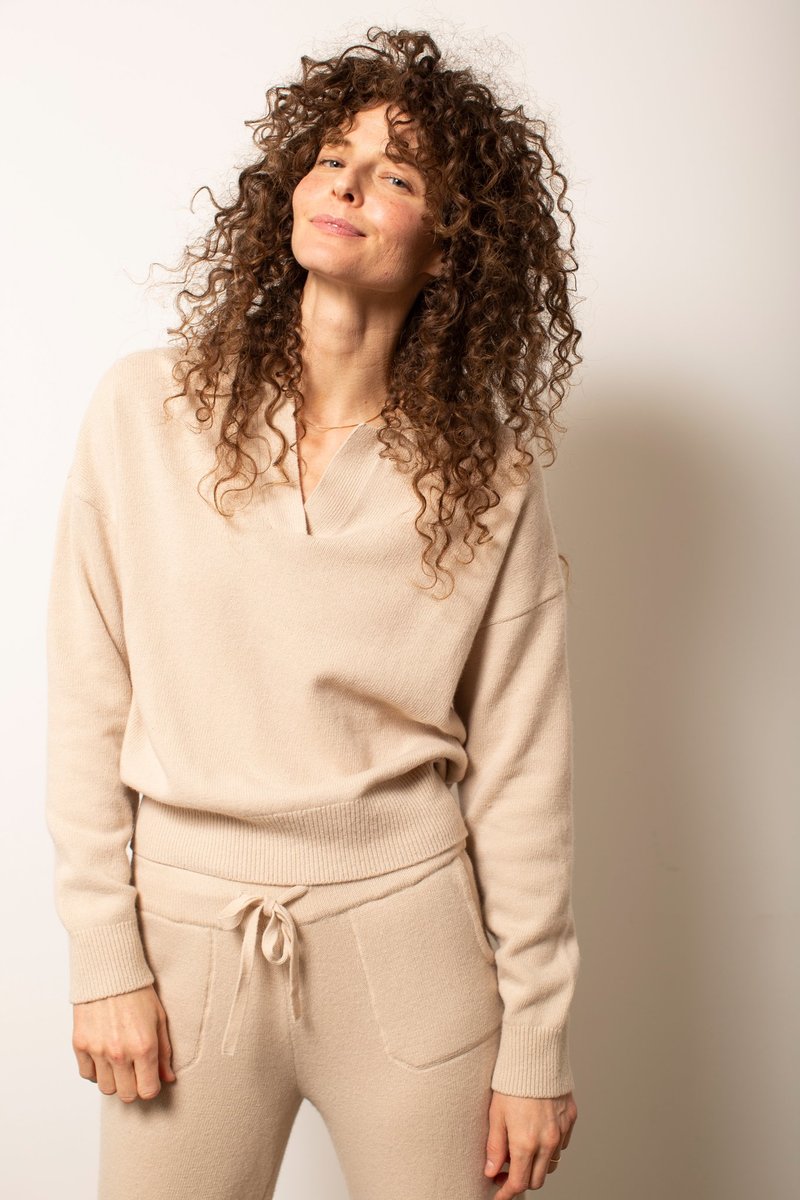 Le Bon Shoppe Nanette Sweater Irish Cream Garmentory