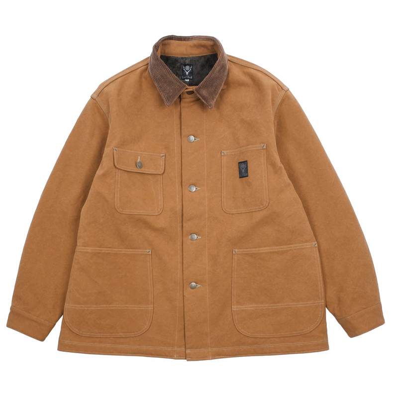 South2 West8 LINED CANVAS COVERALL - MUSTARD | Garmentory