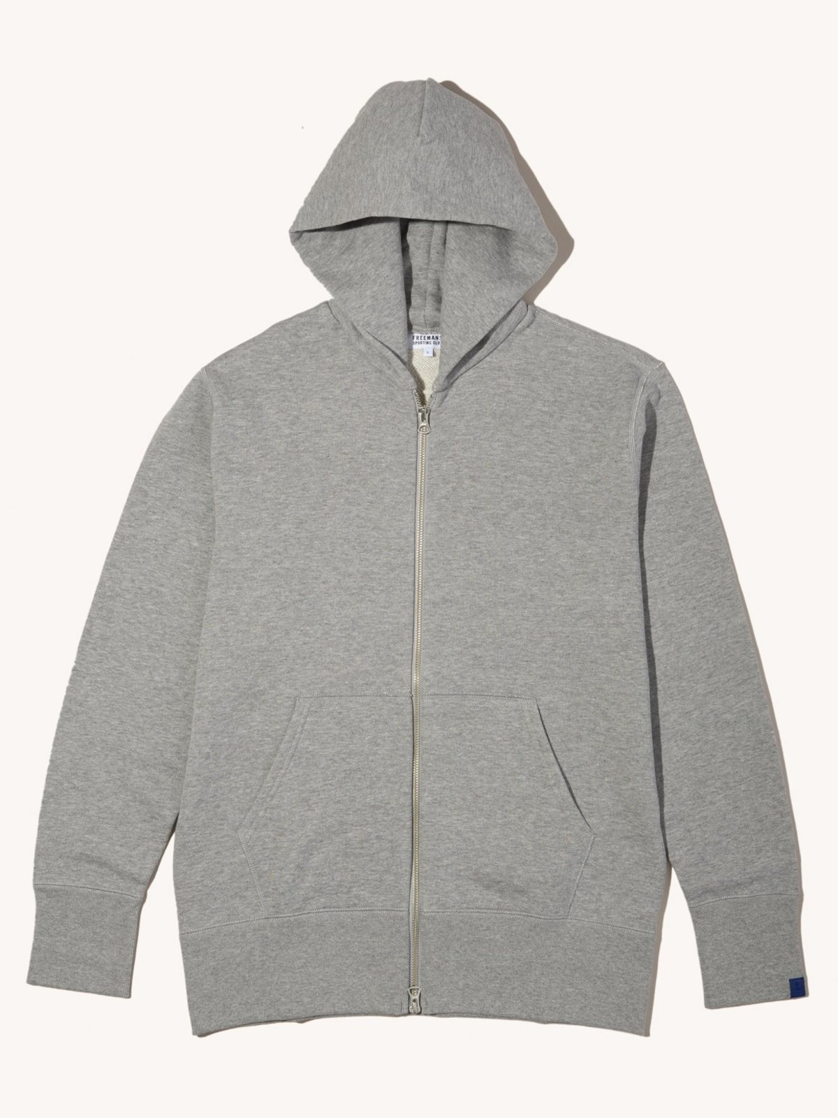 トップス LOOPWHEELER grey hoodie Freemans Sporting Club x LOOPWHEELER ZIP HOODIE sweater