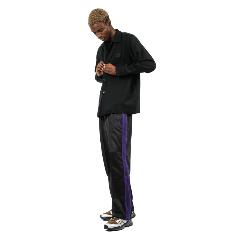 Track Pant PolySmooth Black×CharcoalGray