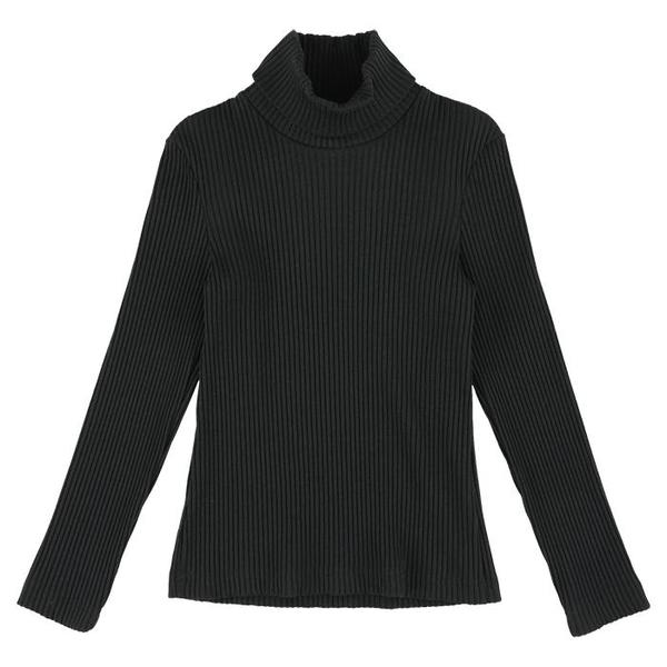 kids Caroline Bosmans Child Ribbed Turtleneck Top - Black kids Caroline Bosmans Child Ribbed Turtleneck Top - Black
