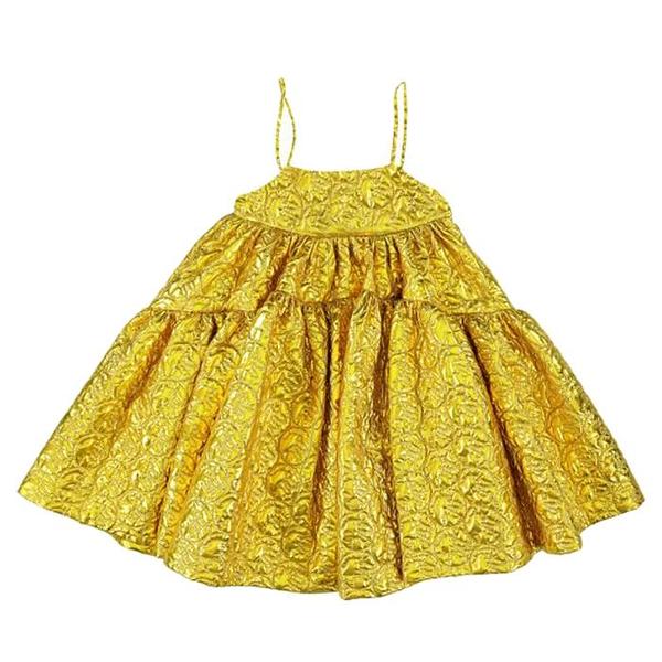 KIDS Caroline Bosmans Child Sleeveless Tiered Dress - Matte
