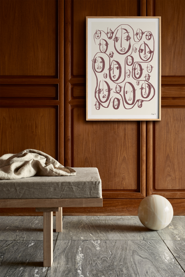 Paper Collective x Robin Ahlgren Random Faces Print Paper Collective x Robin Ahlgren Random Faces Print