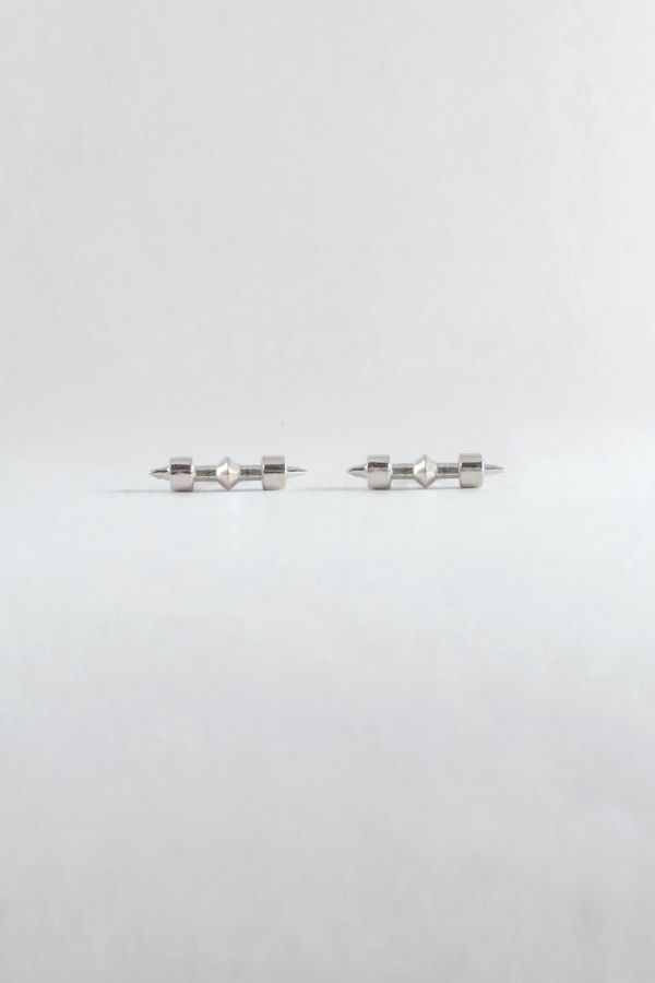 Lacar Checkmate Stud Earrings