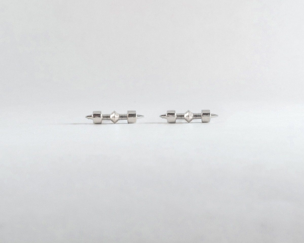 Lacar Checkmate Stud Earrings - Image 1 of 1