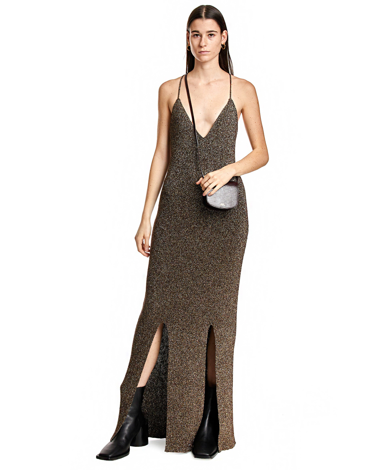 slim fit dress slacks Lola + The Boys Shimmer Party Dress in Emerald at Nordstrom, Size 14