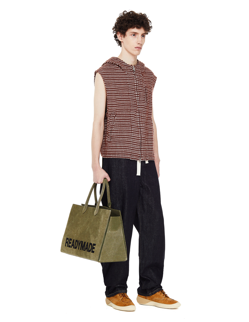 ◆READYMADE レディメイド◆VINTAGE COTTON SHOPPING BAG 40 READYMADE - SHOPPING BAG 40(LOGO) / ショッピング バッグ 40