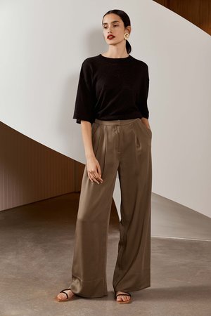St. Agni Copain Knit Linen Tee - Black St. Agni Copain Knit Linen Tee - Black