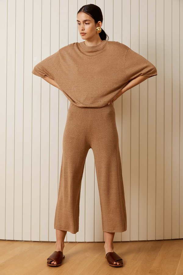 St. Agni Knit Lounge Pant - Almond St. Agni Knit Lounge Pant - Almond