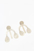Annie Costello Brown Arc Drop Chandelier Earring Silver - Thumbnail 1