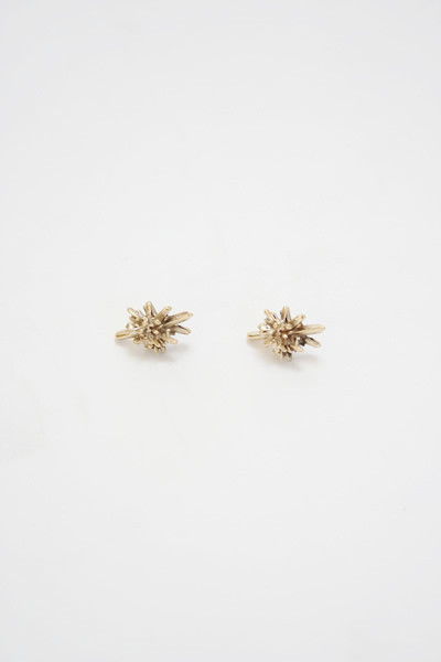Artist Bronze Crystal Stud Earrings Artist Bronze Crystal Stud Earrings