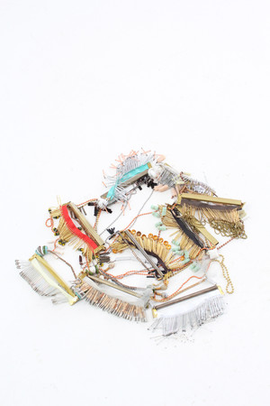 Artist Collaged Bar Necklace 1 Artist Collaged Bar Necklace 1