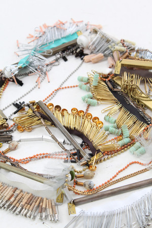Artist Collaged Bar Necklace 1 Artist Collaged Bar Necklace 1