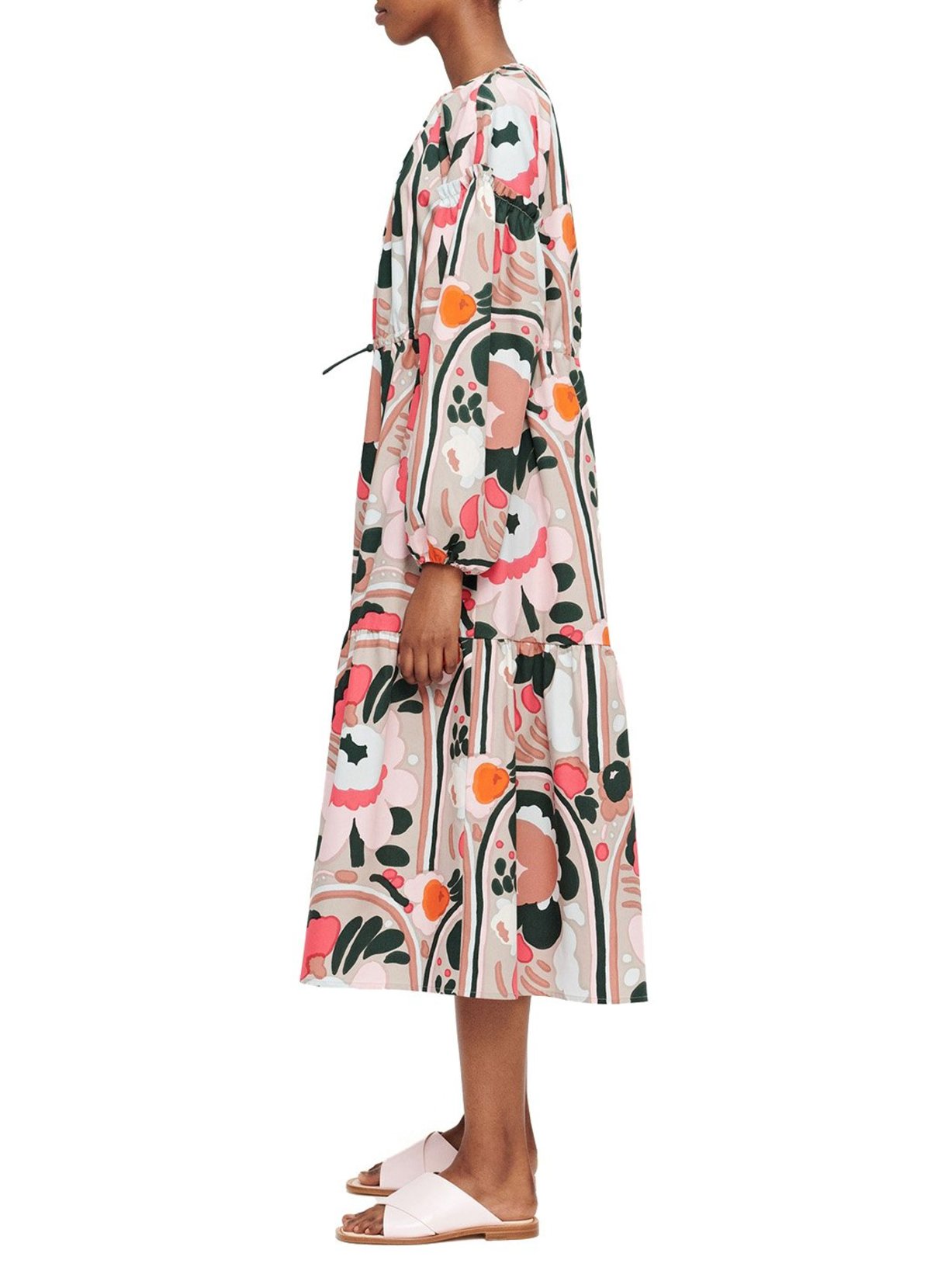 Marimekko VIGVAMI KARUSELLI DRESS - peach/grn | Garmentory