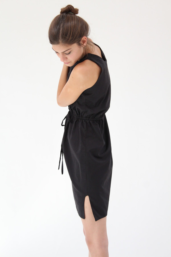 Beklina Hoda Tie Dress Black Beklina Hoda Tie Dress Black