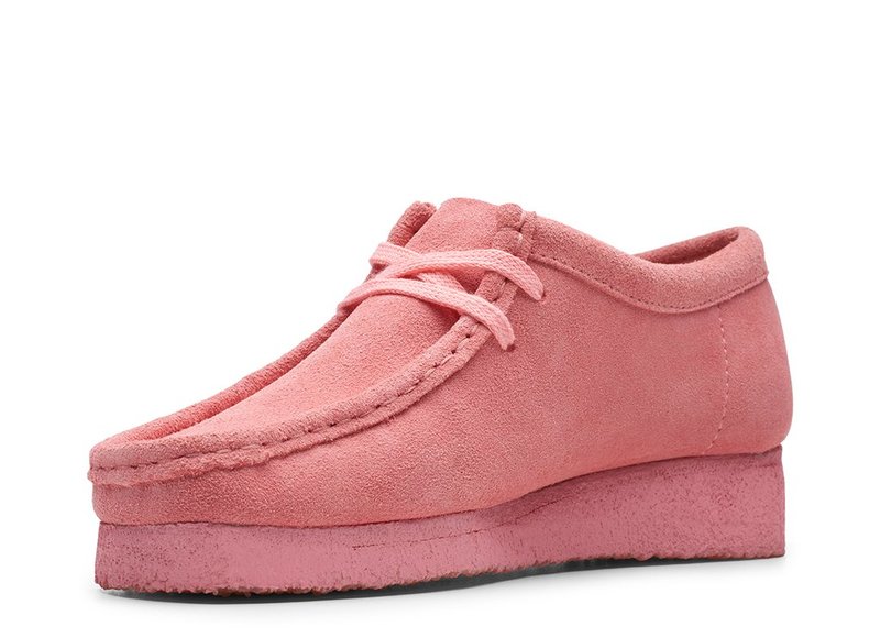 Clarks WALLABEE - Bright pink suede | Garmentory