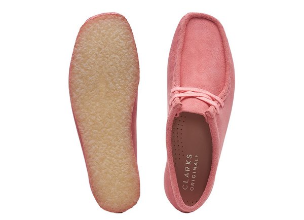 Clarks WALLABEE - Bright pink suede | Garmentory