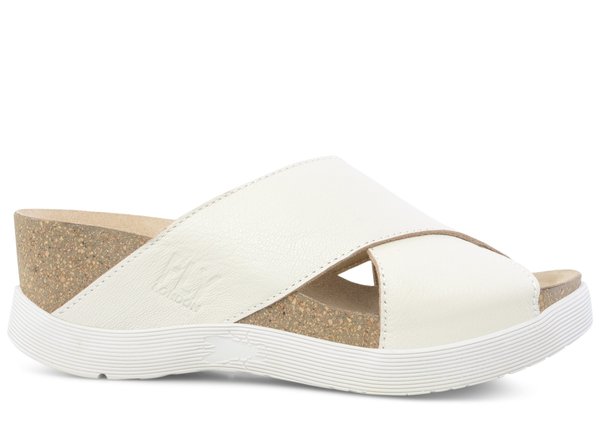 Fly London Wary Wedge Off White Garmentory