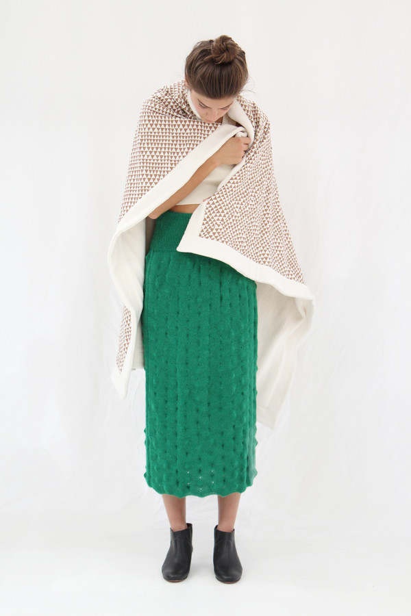 Beklina Organic Cotton Copper Triangle Throw Beklina Organic Cotton Copper Triangle Throw