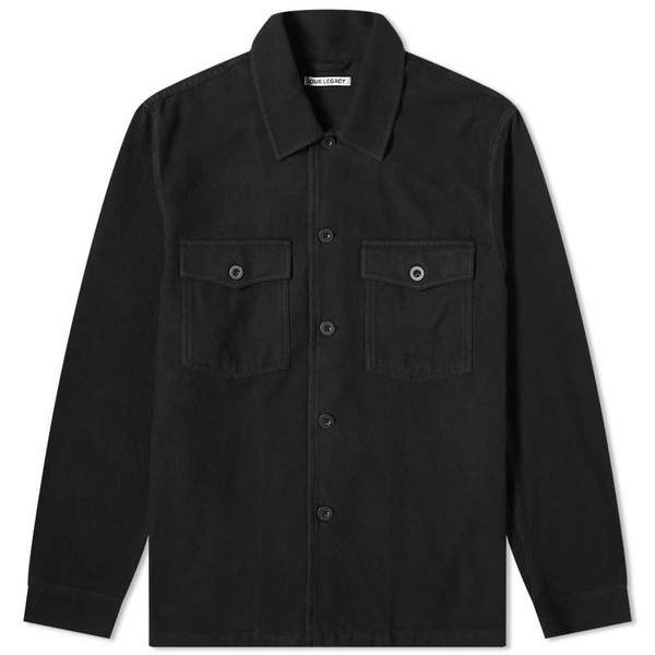 Our Legacy Brushed Cotton Evening Coach Jacket - Black | Garmentory